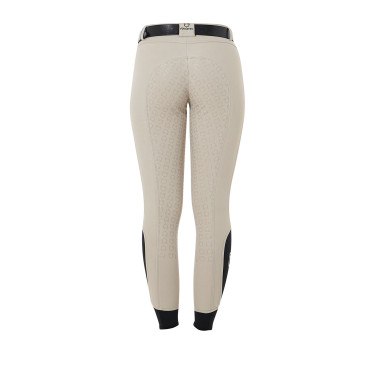 Pantalón de mujer con grip integral Aria en tejido técnico Equestro Oxford tostado Rosa
