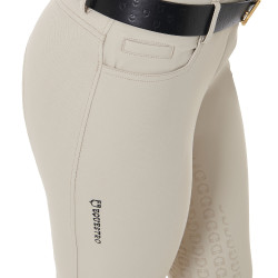 Pantalón de mujer con grip integral Aria en tejido técnico Equestro Oxford tostado Rosa