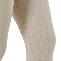 Pantalón de mujer con grip integral Aria en tejido técnico Equestro Oxford tostado Rosa
