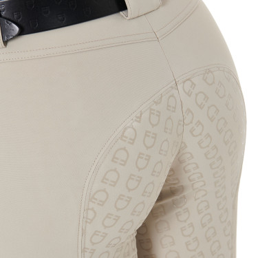 Pantalón de mujer con grip integral Aria en tejido técnico Equestro Oxford tostado Rosa