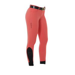 Pantalón de mujer con grip integral Aria en tejido técnico Equestro Rojo amapola