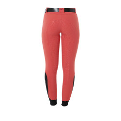 Pantalón de mujer con grip integral Aria en tejido técnico Equestro Rojo amapola