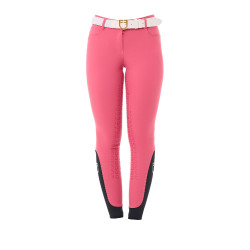 Pantalón de mujer con grip integral Aria en tejido técnico Equestro Madreselva Rosa