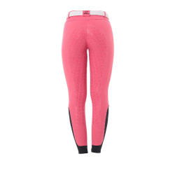 Pantalón de mujer con grip integral Aria en tejido técnico Equestro Madreselva Rosa
