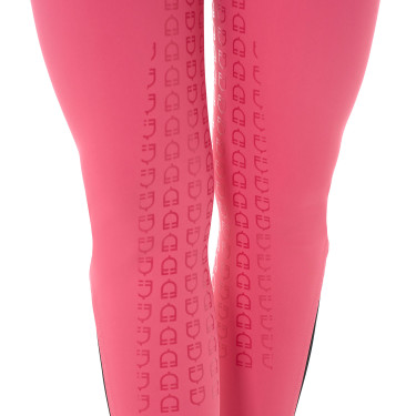 Pantalón de mujer con grip integral Aria en tejido técnico Equestro Madreselva Rosa