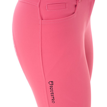 Pantalón de mujer con grip integral Aria en tejido técnico Equestro Madreselva Rosa