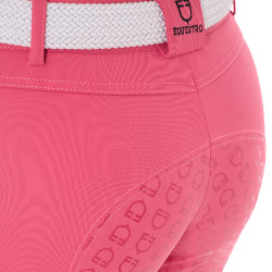 Pantalón de mujer con grip integral Aria en tejido técnico Equestro Madreselva Rosa