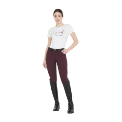 Pantalón de verano para mujer Zenda Light Equestro Ciruela Violeta