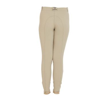 Pantalón infantil de tejido técnico Equestro Incienso Beige