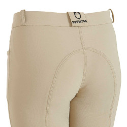 Pantalón infantil de tejido técnico Equestro Incienso Beige