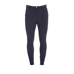 Pantalón con grip en las rodillas para hombre de tejido técnico Equestro Pantalón con grip en las rodillas para hombre de tejido técnico Equestro