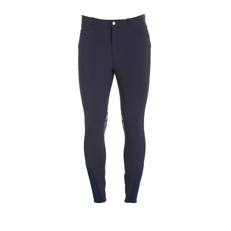 Pantalón con grip en las rodillas para hombre de tejido técnico Equestro Pantalón con grip en las rodillas para hombre de tejido técnico Equestro