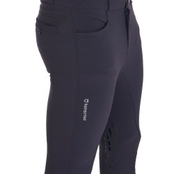 Pantalón con grip en las rodillas para hombre de tejido técnico Equestro Pantalón con grip en las rodillas para hombre de tejido técnico Equestro
