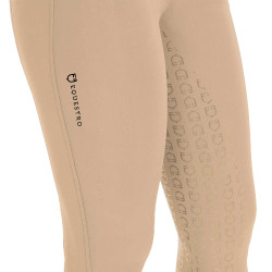 Pantalón ajustado de mujer con grip completo Aria Equestro Incienso Beige