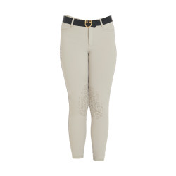 Pantalón ajustado infantil Amani Equestro Espuma de marea Beige