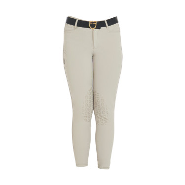 Pantalón ajustado infantil Amani Equestro Espuma de marea Beige