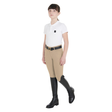 Pantalón ajustado infantil Amani Equestro Incienso Beige