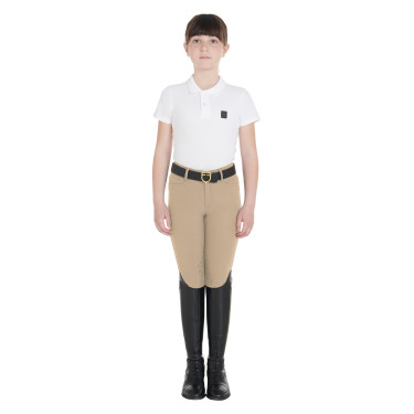 Pantalón ajustado infantil Amani Equestro Incienso Beige