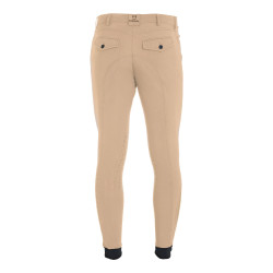 Pantalón ajustado con grip para hombre con logo Caspar Equestro Incienso Beige
