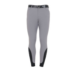 Pantalón ajustado con grip para hombre con logo Caspar Equestro Gris escarchado