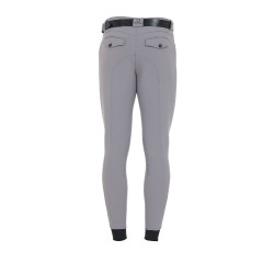 Pantalón ajustado con grip para hombre con logo Caspar Equestro Gris escarchado