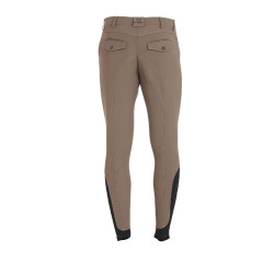 Pantalón ajustado con grip para hombre con logo Caspar Equestro Nuez Marrón