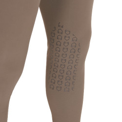 Pantalón ajustado con grip para hombre con logo Caspar Equestro Nuez Marrón