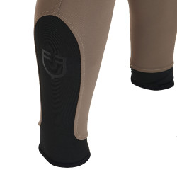 Pantalón ajustado con grip para hombre con logo Caspar Equestro Nuez Marrón