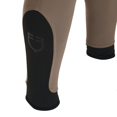 Pantalón ajustado con grip para hombre con logo Caspar Equestro Nuez Marrón