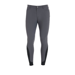Pantalón ajustado con grip para hombre con logo Caspar Equestro Asfalto Gris