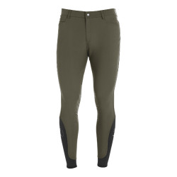Pantalón ajustado con grip para hombre con logo Caspar Equestro Verde militar Azul