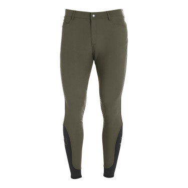 Pantalón ajustado con grip para hombre con logo Caspar Equestro Verde militar Azul