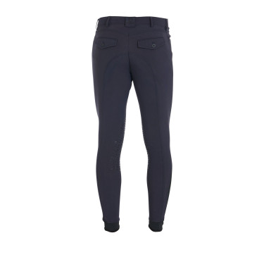 Pantalón ajustado con grip para hombre con logo Caspar Equestro Marino Azul marino