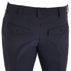 Pantalón ajustado con grip para hombre con logo Caspar Equestro Marino Azul marino
