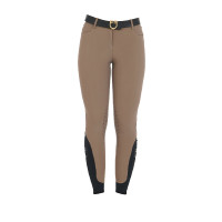 Pantalón ajustado con grip para mujer con logo Zenda Equestro Nuez Marr&amp;amp;amp;oacute;n