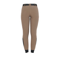 Pantalón ajustado con grip para mujer con logo Zenda Equestro Asfalto Gris