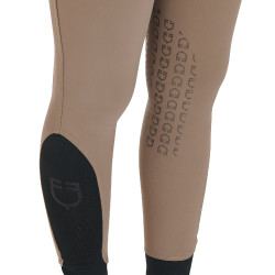 Pantalón ajustado con grip para mujer con logo Zenda Equestro Nuez Marr&amp;amp;amp;oacute;n