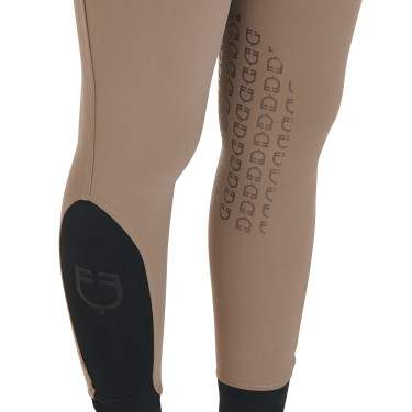Pantalón ajustado con grip para mujer con logo Zenda Equestro Nuez Marr&amp;amp;amp;oacute;n