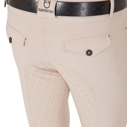 Pantalón ajustado con grip integral para hombre Aria Equestro Dólar sable Blanco