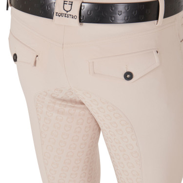 Pantalón ajustado con grip integral para hombre Aria Equestro Dólar sable Blanco