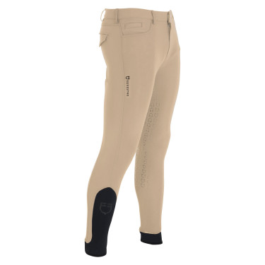 Pantalón ajustado con grip integral para hombre Aria Equestro Incienso Beige Pantalón ajustado con grip integral para hombre Aria Equestro Incienso Beige