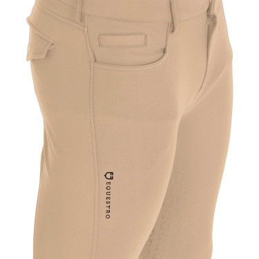 Pantalón ajustado con grip integral para hombre Aria Equestro Incienso Beige Pantalón ajustado con grip integral para hombre Aria Equestro Incienso Beige