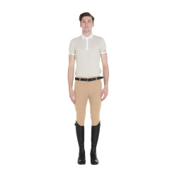 Pantalón ajustado con grip integral para hombre Aria Equestro Incienso Beige Pantalón ajustado con grip integral para hombre Aria Equestro Incienso Beige