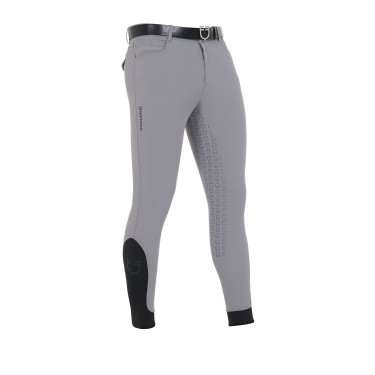 Pantalón ajustado con grip integral para hombre Aria Equestro Gris escarchado