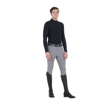 Pantalón ajustado con grip integral para hombre Aria Equestro Gris escarchado