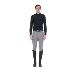 Pantalón ajustado con grip integral para hombre Aria Equestro Gris escarchado