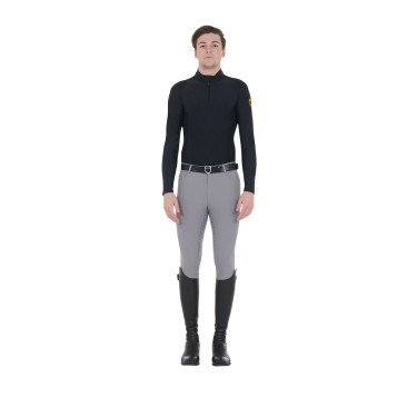 Pantalón ajustado con grip integral para hombre Aria Equestro Gris escarchado
