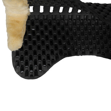 Amortiguador Piuma gel oveja Acavallo Lana ecológica natural Negro