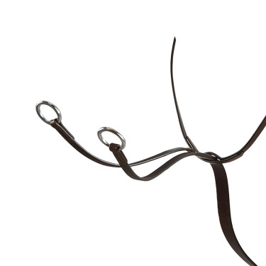 Martingala con collar de cuero Equestro Marrón oscuro Marrón Martingala con collar de cuero Equestro Marrón oscuro Marrón