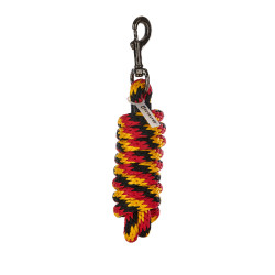 Cabezada de nylon Flaggy Equestro Negro / rojo / amarillo Cabezada de nylon Flaggy Equestro Negro / rojo / amarillo